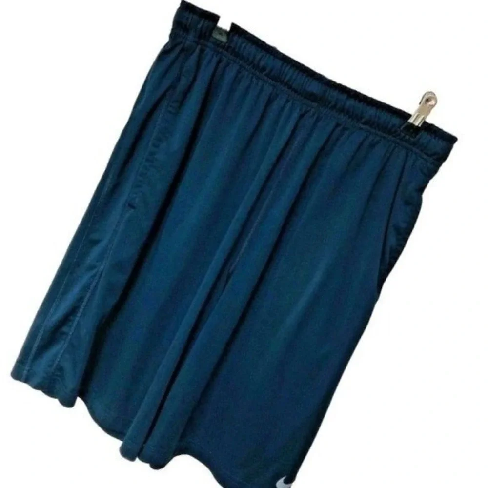 NIKE Dri Fit Shorts Navy Performance Athletic Running Gym Athleisure Men's L 10